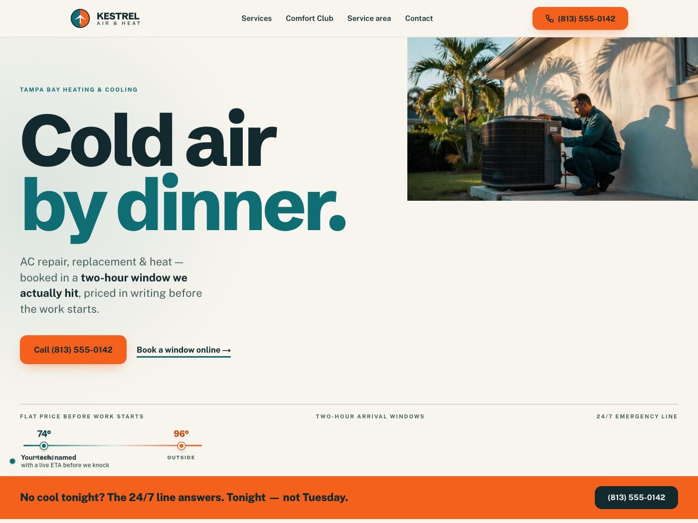 Kestrel Air & Heat — website home page