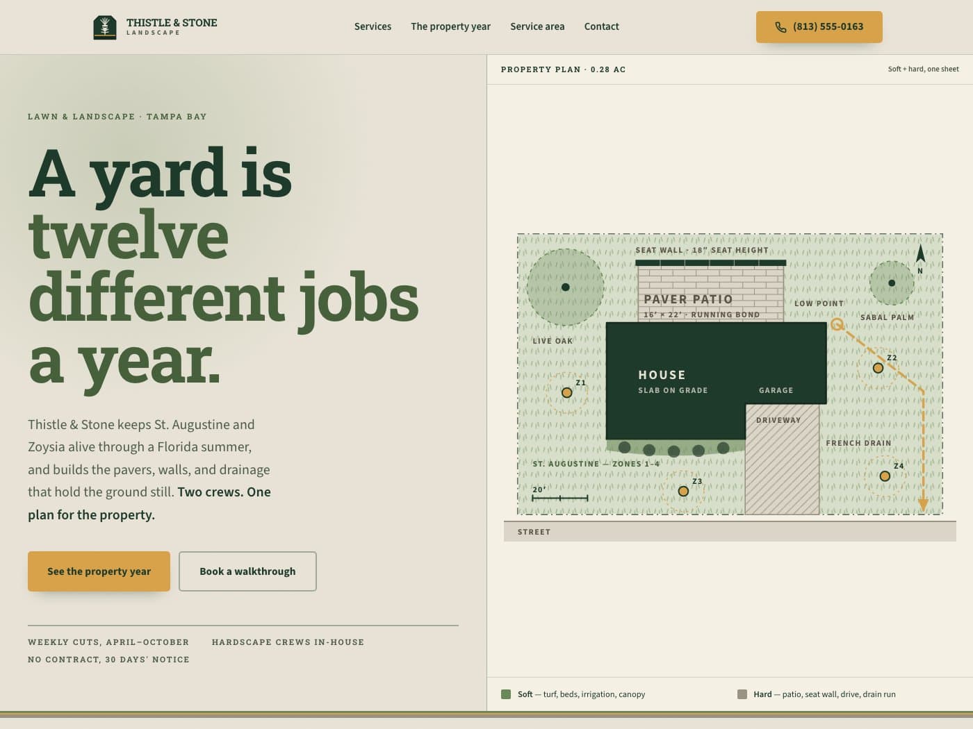 Thistle & Stone Landscape — website home page